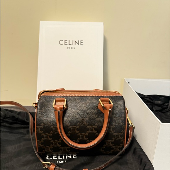 Celine Handbags - CELINE BOSTON SMALL